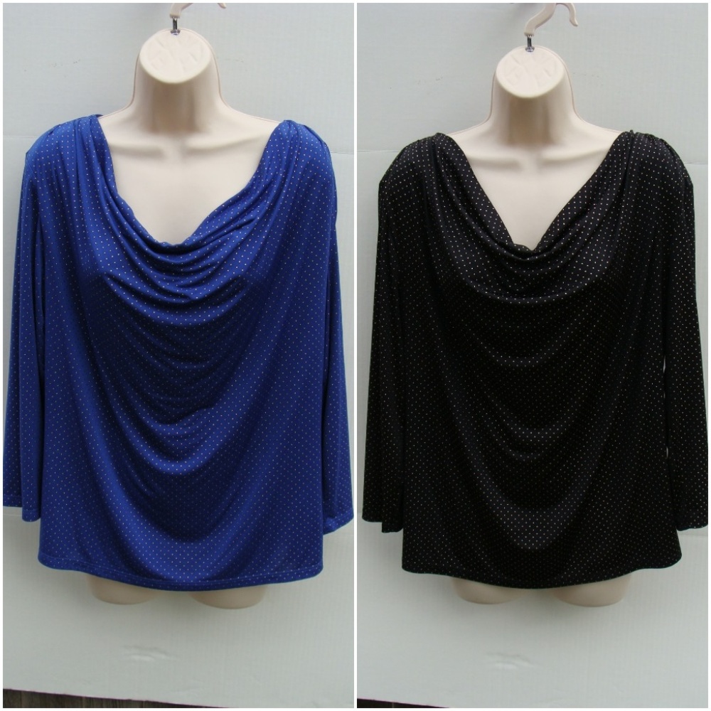 MSK large women's studded business blouses